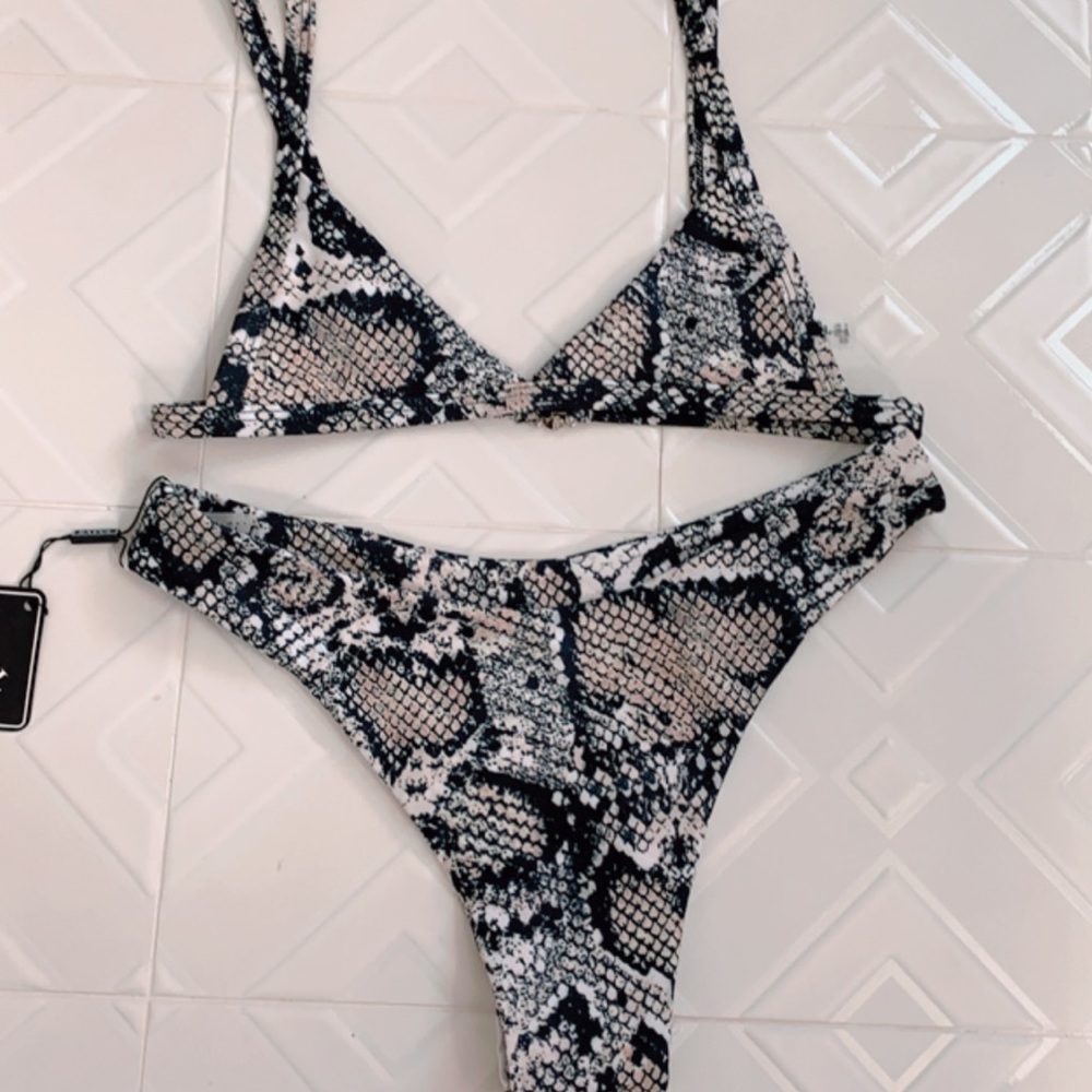 Snakeskin bikini